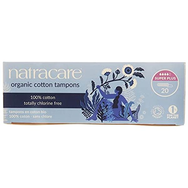 Natracare 2002 Organic All Cotton Tampons 20 Count