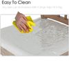 Clear PVC Chair Cover Protector 20W x 17D x 4H Durable Adjustable Straps