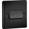 Knightsbridge 10AX 3 Pole Fan Isolator Switch - Matt Black