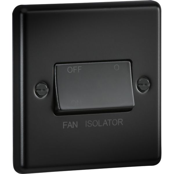 Knightsbridge 10AX 3 Pole Fan Isolator Switch - Matt Black