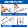 Hinge Drill Bit Self Centring,4 PCS Self Centering Drill Bit,Centre Drill Bits,Hinge Drill Bit,Drill Guide,Pilot Hole Drill Bits,Pilot Drill Bits for Door Window Cabinet Hinge Pilot Hole Drill Bit