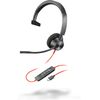 Poly Headset Blackwire C3310 Mono USB-C/A