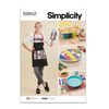 SIMPLICITY Sewing Pattern SS9942OS Kitchen Accessories by Carla Reiss Design OS (ONE Size)