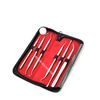 German-Dental Tools,Plaque Remover for Teeth,Dental Hygiene Cleaning Kit,Tooth Scraper Plaque Tartar Remover Cleaner,Dental Pick Scaler Oral Care Tools (Set of 6 Hygiene KIT with Pouch)