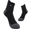 LEAKDRY Waterproof Socks,3 Layer Hiking Windproof Breathable,Ankel Socks,Unisex (US, Alpha, Small, Regular, Regular, Black Gray)