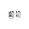 Chrome Offset Wall Mount Adjustable Pinnacle Hinge