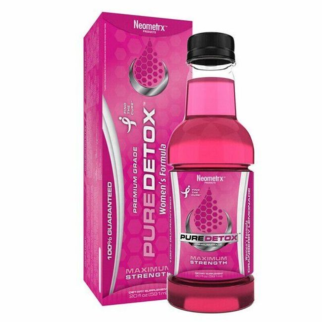 Neometrx PureDetox Premium Detox Cleaning Drink, Cranberry-Lemonade, 20 Oz, 1PCS