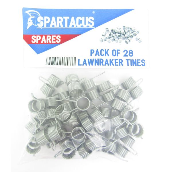 Spartacus 28 x Replacement Lawn Raker Scarifier Tines Tynes For Qualcast LR35 RE35 R35 XR35