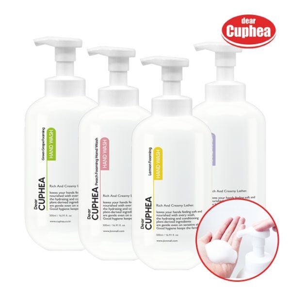 [Other] Dear Coupe Foaming Hand Wash 500ml x2 Lemon/Peach/Baby Powder/Green Grape, Choose 1