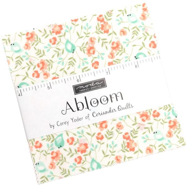 Abloom Charm Pack by Corey Yoder; 42 5-inch Precut Fabric Quilt Squares