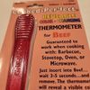 Cooked Perfect Color Changing Thermometer for Beef / Red Plastic NIP