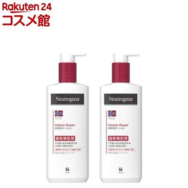 Neutrogena Intense Repair Body Emulsion for Super Dry Skin Unscented (250ml*2 bottles set) [Neutrogena]