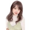 Brightlele hf1052-MA Women's Wig, Medium, Full Wig, Semi-Long, Natural, Wig