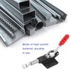 Toggle Clamps Quick Release Akozon Toggle Clamp Iron Galvanized Quick Fixed Toggle Clamp Holding Latch Push Pull Action Hand Tool for Machine Operation, Woodworking, Welding, Molding(GH-305-CM)
