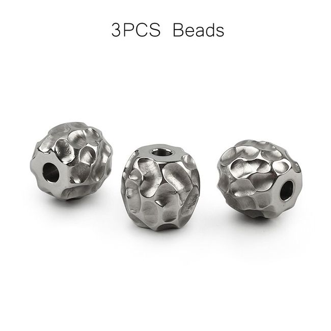 Pendant Knife Accessories, Titanium Paracord Beads