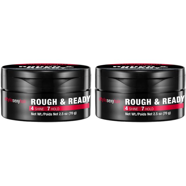 Sexy Hair  Rough & Ready  2.5oz   Pack Of 2      NEW PACKAGING