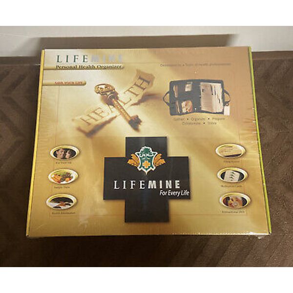 NEW LifeMine Personal Health Organizer Filing System CD Binder Preparedness.