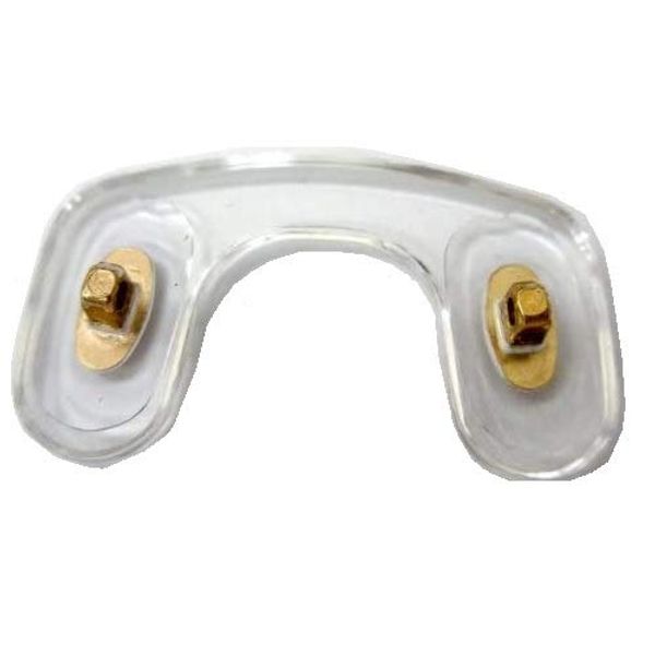 Glasses Nose Pad Silicone Type Box Butterfly Twin Padded Collar Gold