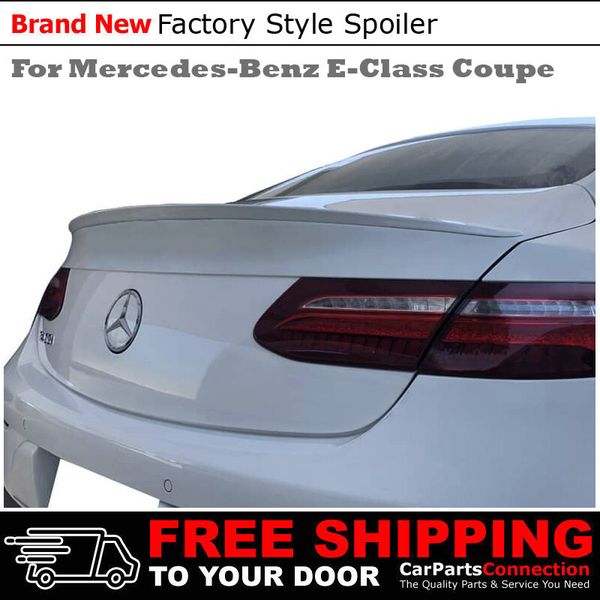 Primer Rear Trunk Spoiler For Mercedes-Benz E-Class 2dr Flush Mount 2018+ Primer