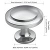 FURNIWARE 12 Pack Cabinet Hardware Sturdy Knobs, Kitchen Door Cabinet Chrome Plated Antique Solid Knobs - 1-1/4" (30mm) Diameter