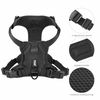 TUG Dog Harness with 2 Leash Connection Points | Adjustable, Padded, Lightweight | Handle on Back | No-Pull Front Clip (Small, Black)