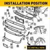 For 2014-21 Jeep Grand Cherokee Bumper Bracket Driver & Passenger Side Retainer