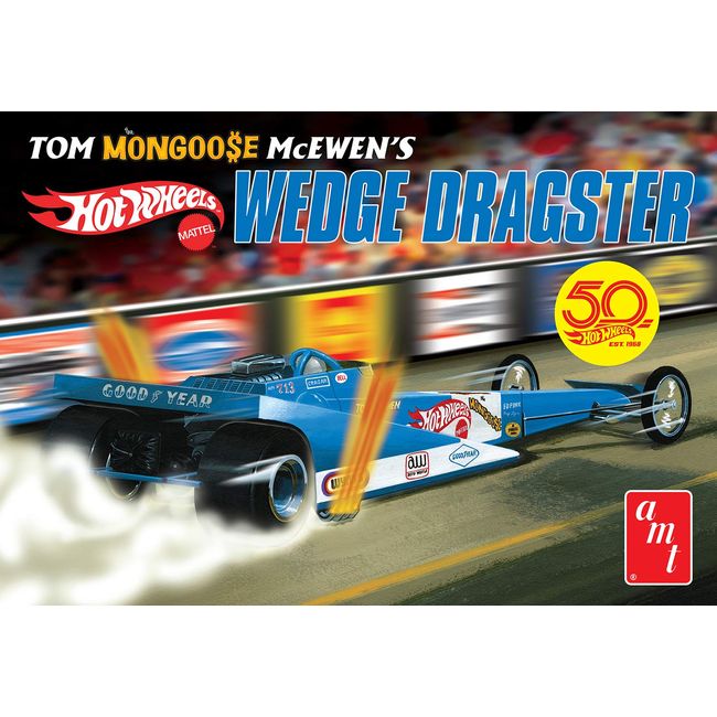 AMT AMT1069 1:25 Tom 'Mongoose' McEwen Hot Wheels Wedge Dragster, Multi