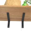 [Set of 2] Iron Shelf Bracket, Angle Bracket, Simple, Shelf, Black, Screws Included