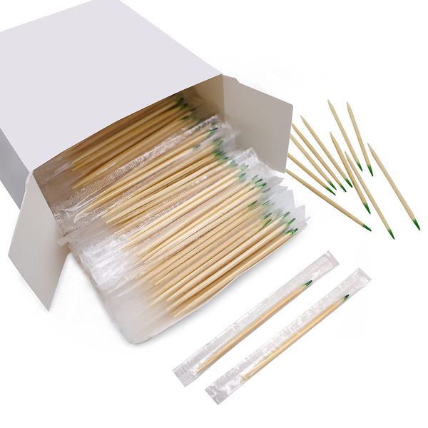 Wood Bamboo Mint Individually Cello Wrapped Toothpicks 2.5 Inch Pack 1000,High Class Food Picks with Flavor,Bamboo Mint Toothpicks for Appetizers,Cocktails,BBQ Picks (Mint Toothpick 1000 PCS)