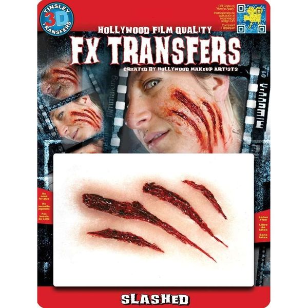 Tinsley Transfers MD Slashed 3D FX Temporary Tattoo