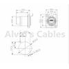 RJ45 Waterproof Connector IP65 Ethernet Panel Mount  3pcs RJ45 Connector Yellow