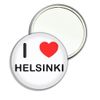 I Love Helsinki - 77mm Round Compact Mirror