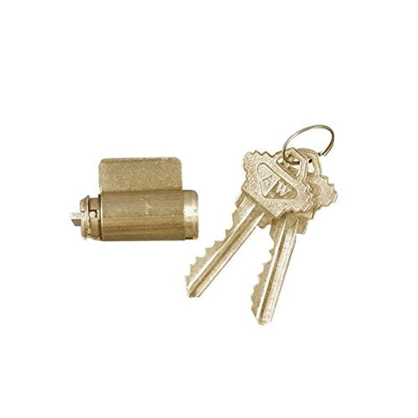 Lock Cylinder, Andersen Frenchwood Hinged- Bright Brass