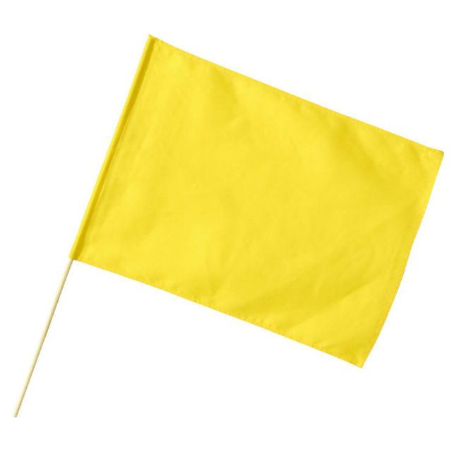 Artec Large Flag (600x450 mm) Yellow Round Stick φ 12 mm 1819