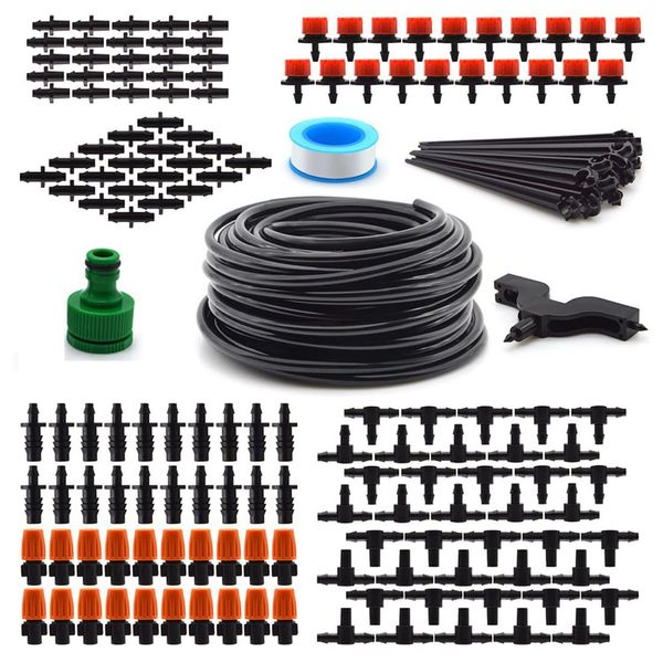 Flantor Drip Irrigation Kit Garden Watering System,1/4" Tubing, Automatic Saving