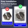 Bntyok Dustproof Safety Push Button Cap Cover Guard Plastic Protector Child Proof for 16mm Push Button Switch Computer Light (16mm)