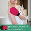 BiJun Exfoliating Glove Moroccan Kessa Scrub Exfoliating Gloves Deep Exfoliating Mitt Body Scrub Premium Scrub Wash Mitt Body Skincare at Home Shower or Bath Exfoliating Mitts for Dead Skin Remover