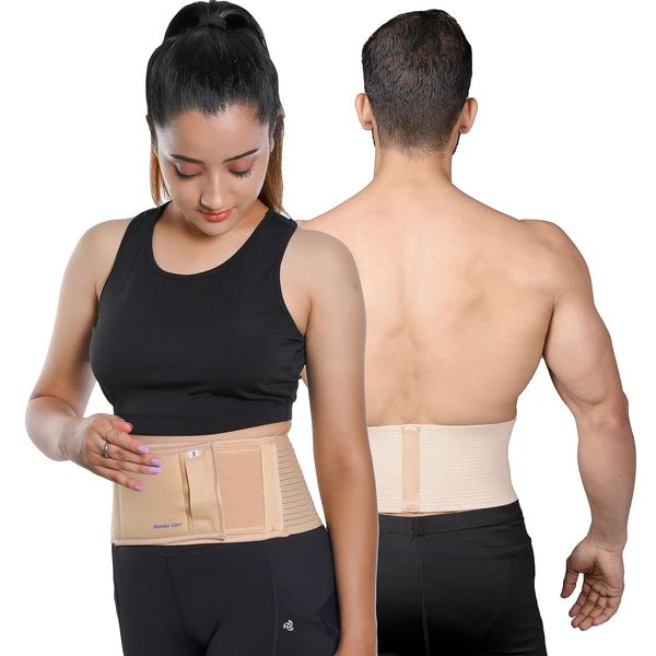 Wonder Care- Umbilical Hernia Support Belt Abdominal Binder for Belly Button Hernias or Navel Hernias, Hernia pain relief Brace