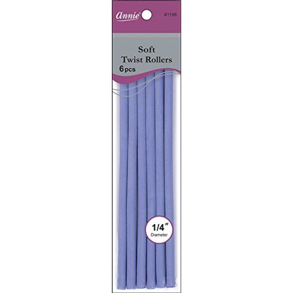 Annie Soft Twist Roller, Lavender, 6 Count by Annie