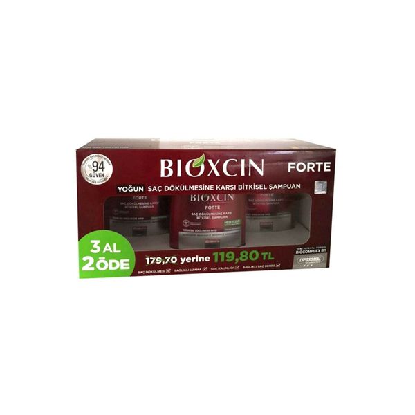 BIOXCIN FORTE HAIR LOSS SHAMPOO 3 PCS IN 1 BOX