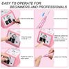 Subay Professional Finger Toe Nail Care Electric Nail Drill Machine Manicure Pedicure Kit Electric Nail Art File Drill with 1 Pack of Sanding Bands (Pink)