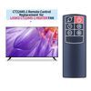 TCNOUMT Replacement remote control fit for LASKO CT22445-1 Ceramic Tower Haeter, 6 Button, Black
