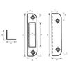 Latch Mortice Lock Mortice Lock Door Lock Pin 50 mm