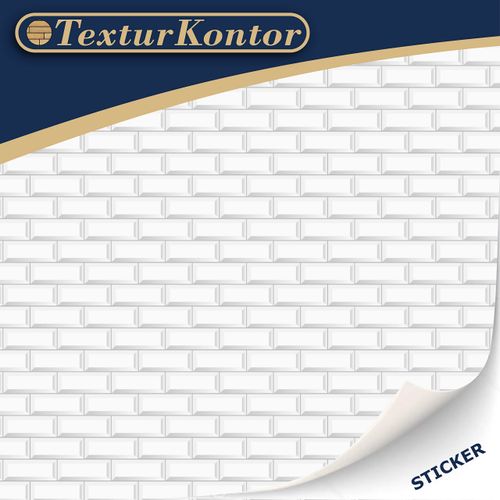 3 Sheets Self-Adhesive Wall Tiles, Bathroom Tiles, Kitchen Tiles, Metro Tiles for Dollhouses, Scale 1:12 (White Metro Tiles)