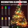 200Pcs 5mm Led Diode Lights White Led Emitting Assortment Kit,Round Diode Light Assorted Set