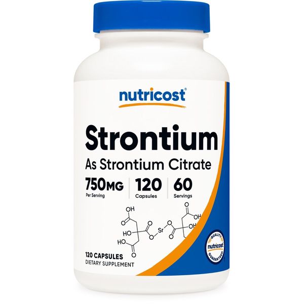 Nutricost Strontium Capsules 750mg, 120 Capsules