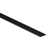 Black PVC Flat Strip Bar, 25mm x 1.5mm x 3 Metre, Solid Plastic Profile