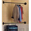 Hanging Bars 43" Iron Wardrobe Assistant Corner Hanging Bar