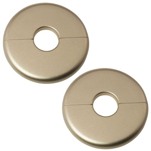 Snap On Escutcheon Plate JJHXSM 2PCS 22x80mm Pipe Hole Air Conditioning Hole Decorative Cover Golden