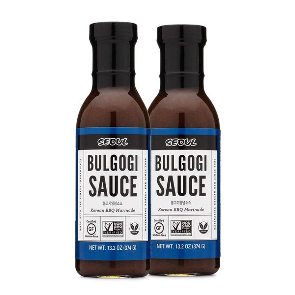 Lucky Foods Seoul Korean BBQ Sauce, Gluten Free/Non GMO (Twin Pack - 2 Bottles Bulgogi)